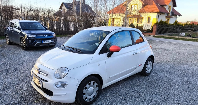 Fiat 500 cena 34900 przebieg: 58525, rok produkcji 2018 z Rychwał małe 16